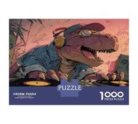 Dinosaurioio Puzzle Desafíos Divertidos Decoración del Hogar 1000 Piezas Juguetes Desafiantes Antiguo Behemoth Puzle Juego De Habilidad para Adultos 70x50cm/1000pcs