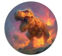 Dinosaurioio Puzzle Regalo Creativo Decoración del Hogar 1000 Piezas Antiguo Behemoth Rompecabezas Familiar Juego De Habilidad para Adultos 1000pcs (67.5x67.5cm)