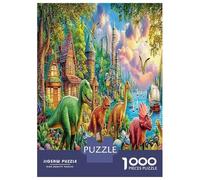 Dinosaurioio Puzzles Desafío Juguetes 1000 Piezas Antiguo Behemoth Juego De Rompecabezas Decoración del Hogar para Adultos Y Niños A Partir De 12 Años 52x38cm/1000pcs
