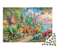 Dinosaurioio Sturdy Cardboard DIY Dinosaurioio Scene Jigsaw Puzzle for Adults Kids Logic Skill Training for Christmas Anniversary Puzzle Fans 70x50cm/1000pcs