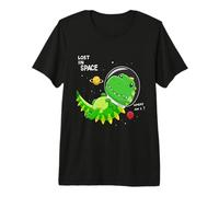 Dinosaurios Astronauta - Perdidos en el Espacio - Donde Estoy - Dinosaurio Camiseta Premium