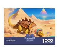 Dinosaurios Coloridos 1000 Piezas Puzzle animaleses para Toda La Familia Desafiante Alta Definición Decoración del Hogar Colección 70x50cm/1000pcs