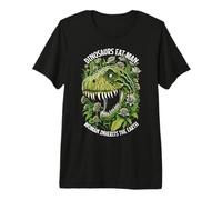 Dinosaurios comen Hombre Mujer hereda la Tierra T-Rex Feminista Camiseta Premium