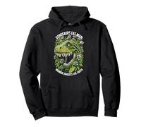 Dinosaurios comen Hombre Mujer hereda la Tierra T-Rex Feminista Sudadera con Capucha