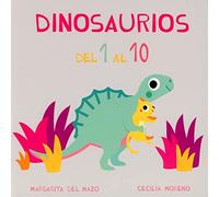 DINOSAURIOS DEL 1 AL 10 (Miau Cartón)