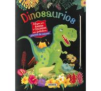 Dinosaurios. Dibujos Para Raspar Y Colorear
