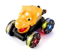 Dinosaurios genéricos para coche, figura de coche interactiva con luz,coche dinosaurio prensado con luz - para niñas cumpleaños Navidad pequeños regalos