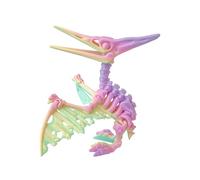 Dinosaurios Impresos En 3D, Con Función De Juego Práctico, 10x9,3 Cm, Juguete Fidget De Dragón De Animales Impresos En 3D, Esqueletos Di-no Posibles Con Articulaciones Articuladas, Diseño Degradado Ar