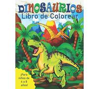 Dinosaurios Libro de Colorear para Niños de 4 a 8 Años