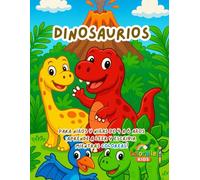 Dinosaurios - Libro de Lectoescritura y para Colorear para Niños y Niñas de 4 a 6 Años: Aprende a trazar letras, descubre 15 dinosaurios simpáticos y diviértete con actividades educativas y creativas