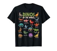 Dinosaurios Lindos Amantes de los Animales jurásicos del Mundo Camiseta