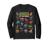 Dinosaurios Lindos Amantes de los Animales jurásicos del Mundo Manga Larga