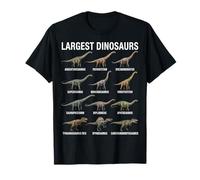 Dinosaurios más Grandes Especies de Dinosaurios Gigantes Paleontología Camiseta