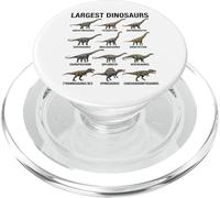 Dinosaurios más Grandes Especies de Dinosaurios Gigantes Paleontología PopSockets PopGrip para MagSafe