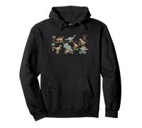 Dinosaurios Montando Bicicletas - Divertido T-Rex Lindo Dinosaurio Sudadera con Capucha