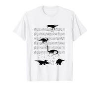 Dinosaurios Música Dinosaurios Nota musical Clef Músico Camiseta