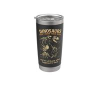 Dinosaurios no mostraron su trabajo Divertido diseño de profesor de matemáticas Vaso térmico de acero inoxidable de doble pared