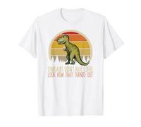 Dinosaurios no tenían café Gracioso Camiseta gráfica económica