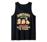Dinosaurios no usaron Hilo Dental Humor Divertido higiene Dental Camiseta sin Mangas