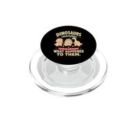 Dinosaurios no usaron Hilo Dental Humor Divertido higiene Dental PopSockets PopGrip para MagSafe