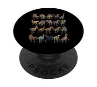 Dinosaurios Paleontología Colección de Especies Prehistóricas PopSockets PopGrip Adhesivo