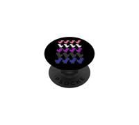 Dinosaurios Píxeles Arte LGBT Fluido de Género Bandera PopSockets PopGrip Adhesivo