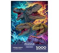 Dinosaurios Puzzles Imposible,desafío for Adults Interesante Entretenimiento Creativo 1000 Piezas Obra De Arte De Juego De para Adultos Y Niños Mayores De 12 Años 70x50cm/1000pcs