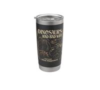 Dinosaurios tenían mala WiFi Mira lo que pasó Divertido Dino Vaso térmico de acero inoxidable de doble pared