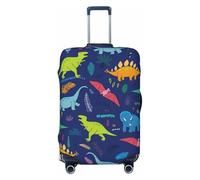 Dinosaurs Adventure - Fundas protectoras elásticas para equipaje de viaje de 45,7 a 81,3 cm, Black, XL