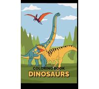Dinosaurs Coloring Book in Colorful Lined Style
