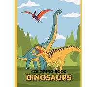Dinosaurs Coloring Book: Malbuch für Kinder mit 20 einzigartigen Dinosaurier-Motiven zum Ausmalen und Lernen