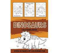 Dinosaurs Colouring Book: A black and white activity book filled with prehistoric and extinct giants