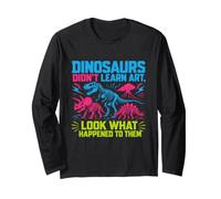 Dinosaurs Didn'T Learn Art Funny Drawing Teacher Manga Larga
