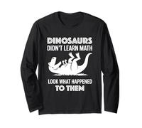 Dinosaurs Didn'T Learn Math Funny Math Teacher Students Fun Manga Larga