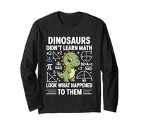 Dinosaurs Didn'T Learn Math Funny Math Teacher Students Fun Manga Larga