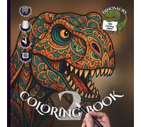 Dinosaurs - Mandala 2: 50 Unique Dinosaur Colouring Designs for Teens, Adults, and Mandala Lovers (LnL Colouring Books)