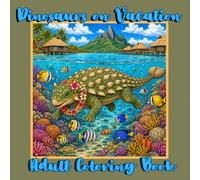 Dinosaurs on Vacation: Adult Coloring Book: Adventure Around the World with Dinosaurs on Vacation! (Adult Coloring Dinosaur Themed)