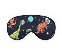Dinosaurs Space Sleep Mask Blindfold para dormir Elástico Blackout Eye Mask Cover para toda la noche de sueño, viaje y siesta