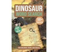 Dinosaurs Word Search Puzzle Book: Word Searches with Easy to Read Print about Dinosaurs, Jurassic Giants, Fossils and More | 6x9 inches, 110 pages | ... … Gift for Vacations, Holidays, and Free Time