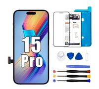 Dinow Pantalla para iPhone 15 Pro, Pantalla LCD de 6.1” para iPhone 15 Pro, Pantalla para iPhone 15 Pro LCD de Repuesto con Kit de reparación, Compatible con el Modelo A3102, A2848, A3101, A3104