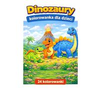 Dinozaury -Kolorowanki dla Dzieci: 24 kolorowanki