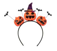 DINSOAVR Tocado, diadema de Halloween, serie oscura, diadema de calabaza, calavera, calabaza, decoración para el cabello, fiesta de vacaciones