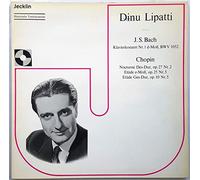 Dinu Lipatti , Johann Sebastian Bach , Frédéric Chopin - J. S. Bach: Klavierkonzert Nr. 1; Chopin: Nocturne Des-Dur, Op. 27 Nr. 2; Etüde E-Moll, Op. 25 Nr. 5; Etüde Ges-Dur, Op. 10 Nr. 5 - Jecklin - Disco 541