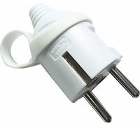 Dio Clavija Schuko macho 2P+Tierra Alemania Blanco