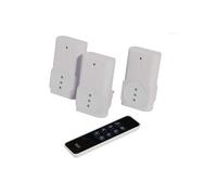 DIO Connected Home DIO First IT - Juego de 3 enchufes y Mando a Distancia de 3 Canales (2300 W)