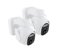 DIO Connected Home - Juego de 2 cámaras Exteriores giratorias con batería de 3 MP