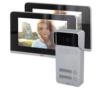 DiO Connected Home - Kit de videoportero (2 Botones y 2 Pantallas de 7 Pulgadas)