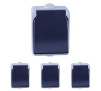 Dio Enchufe 2P+T en superficie Aquatop IP54 Gris y Blanco (Paquete de 4)