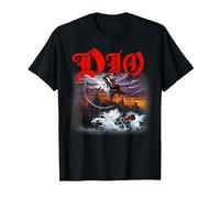 DIO Holy Diver Cover on Black Camiseta, Hombre, Negro, 3XL