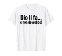 DIO li FA e Non dovrebbe Cita irónica Minimalista Camiseta